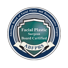 <p>Board Certified Facial Plastic Surgeon: American Board of Facial Plastic and Reconstructive Surgery</p>