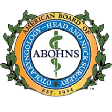 <p>Board Certified: American Board of Otolaryngology</p>