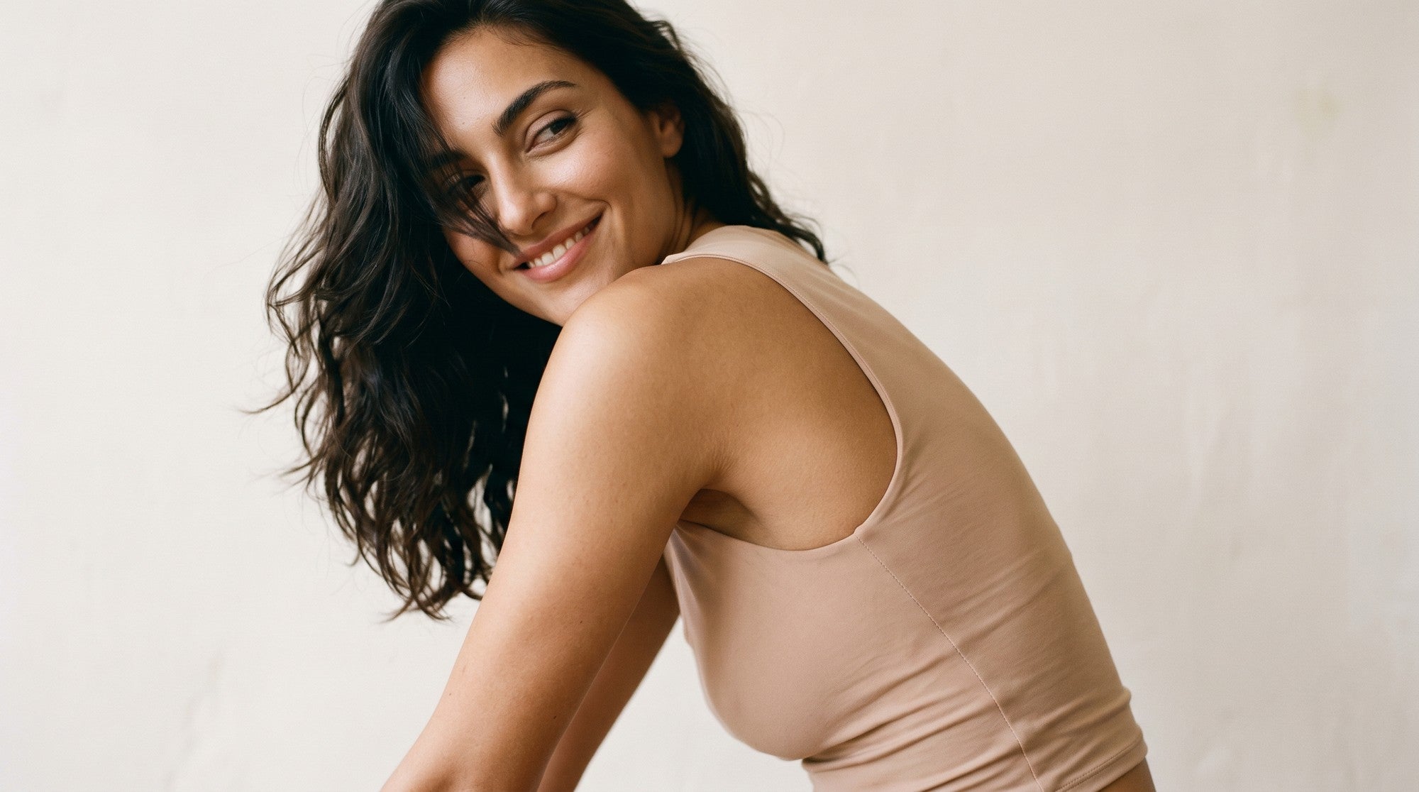 Woman with healthy radiant skin